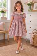 Fall Bloom Pink Dress