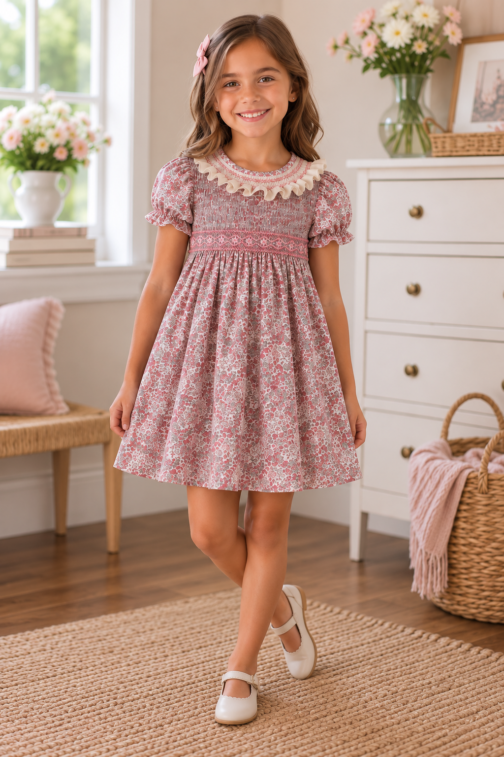 Fall Bloom Pink Dress