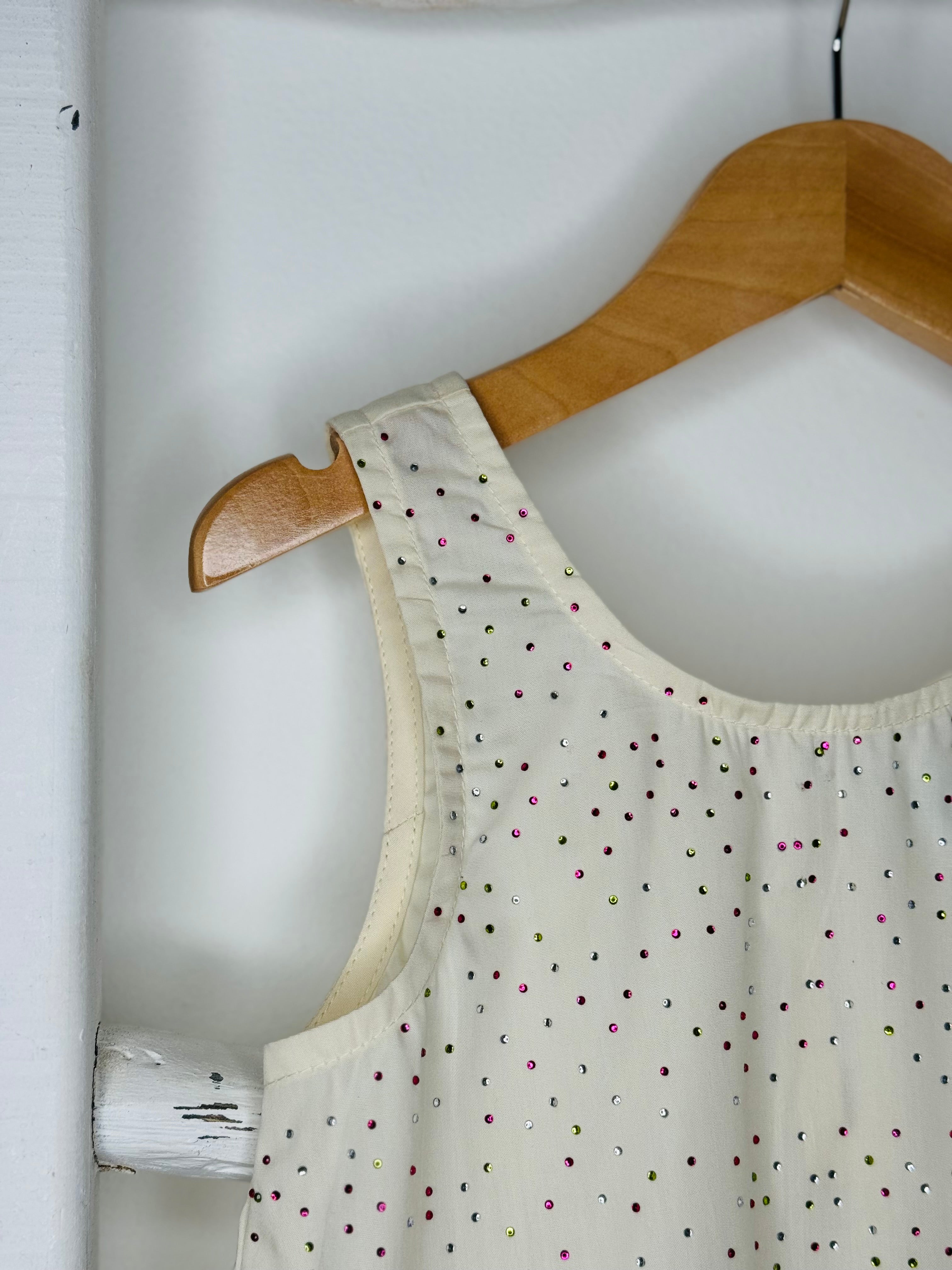 Ivory Rhinestone Dress