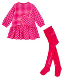 Fucsia Gingham Heart Dress