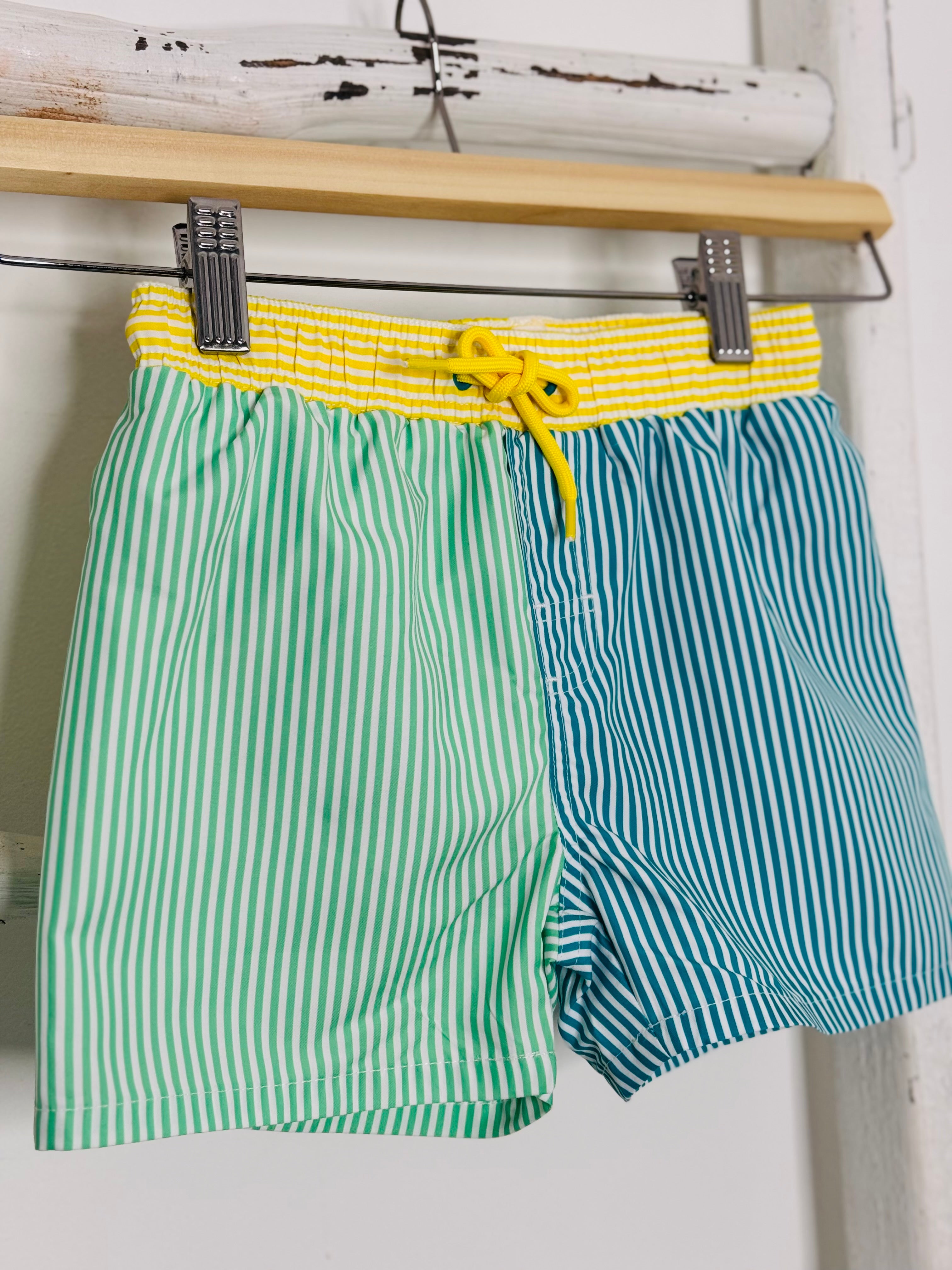 Shark Stripes Swim Set