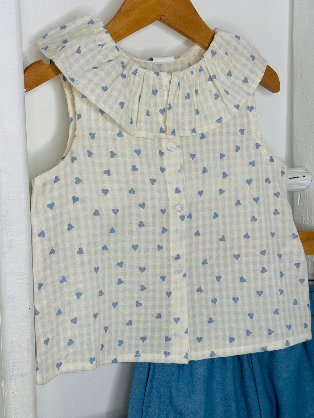 Heart Collar Pant Set