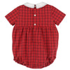 Stitches Check Boy Romper
