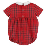 Stitches Check Boy Romper