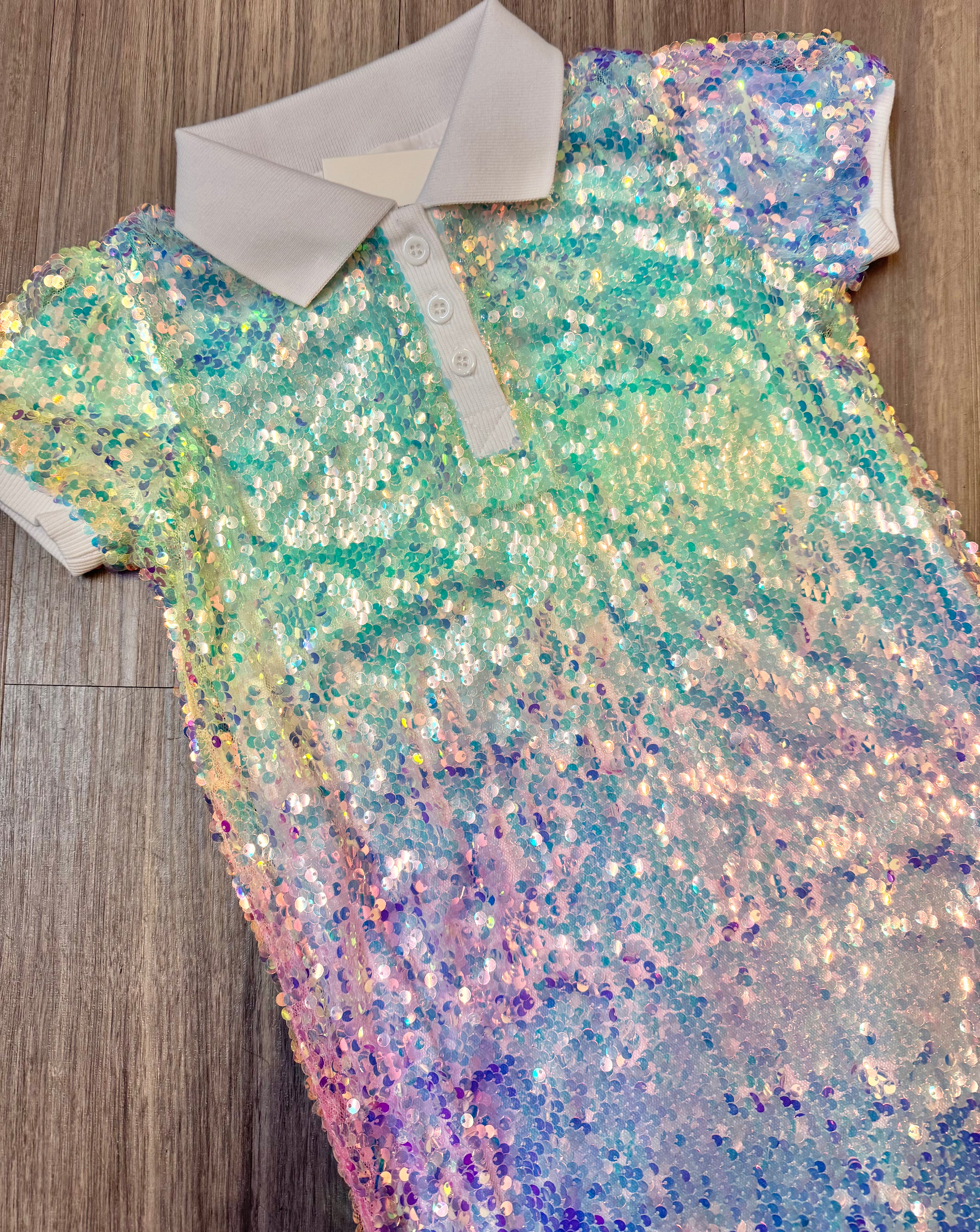 Polo Sequin Rainbow Dress