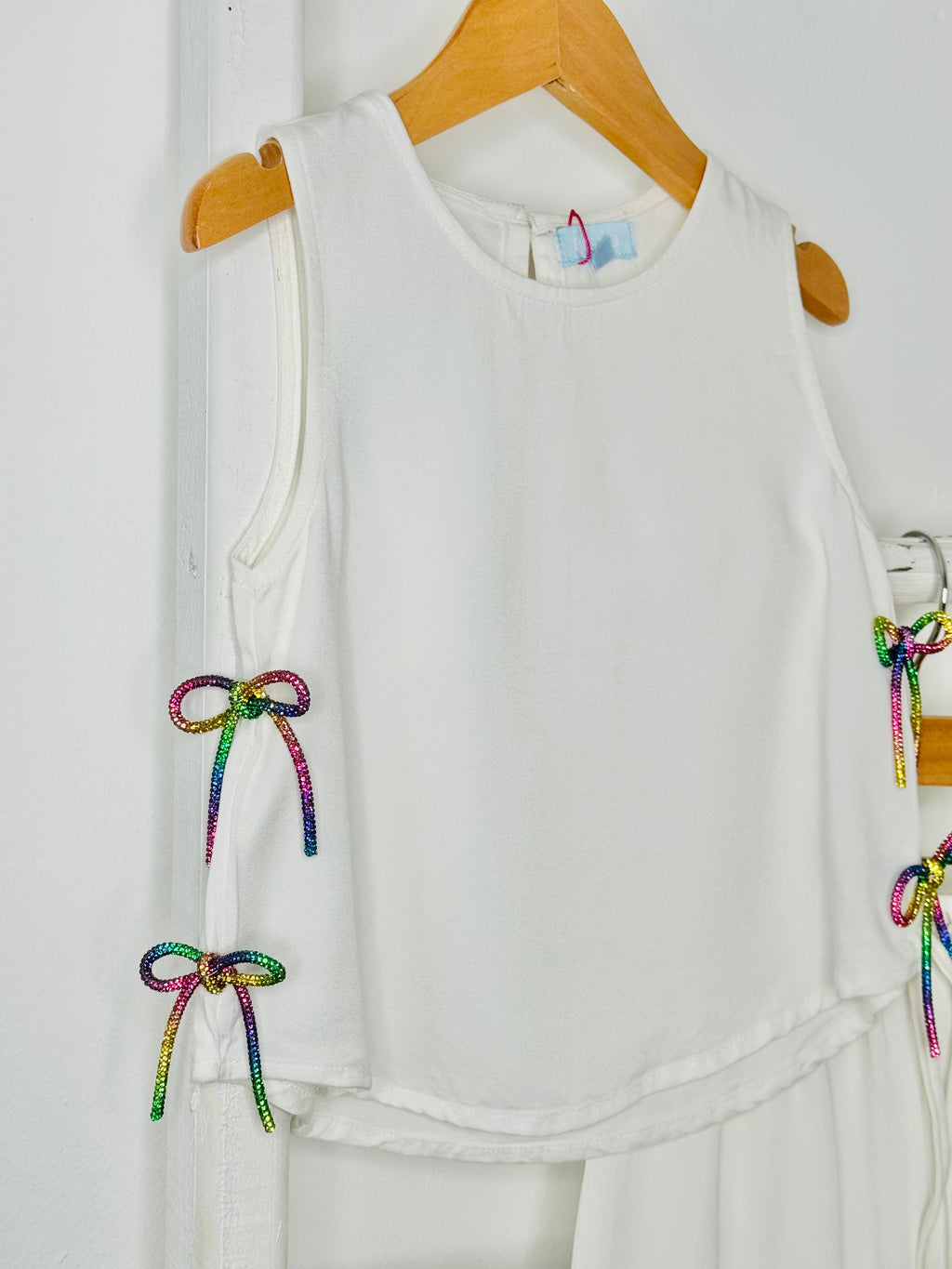 Multicolor Bow Pant Set