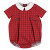 Stitches Check Boy Romper