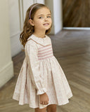Long Sleeve Baby Pink Girl Dress