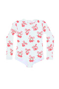 Cherry and Bow Long sleeve Swim