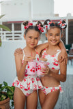 Cherry and Bow Two Piece Swim