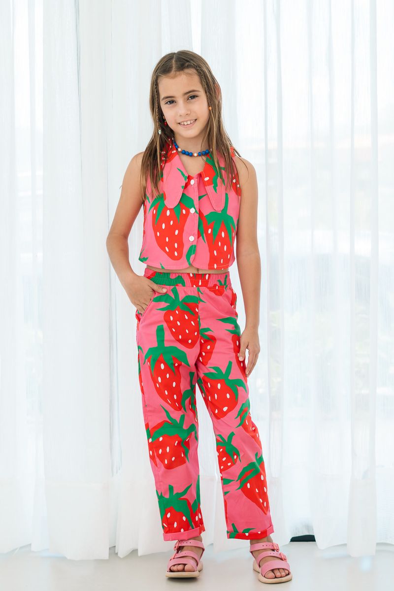 Strawberry Pant Set