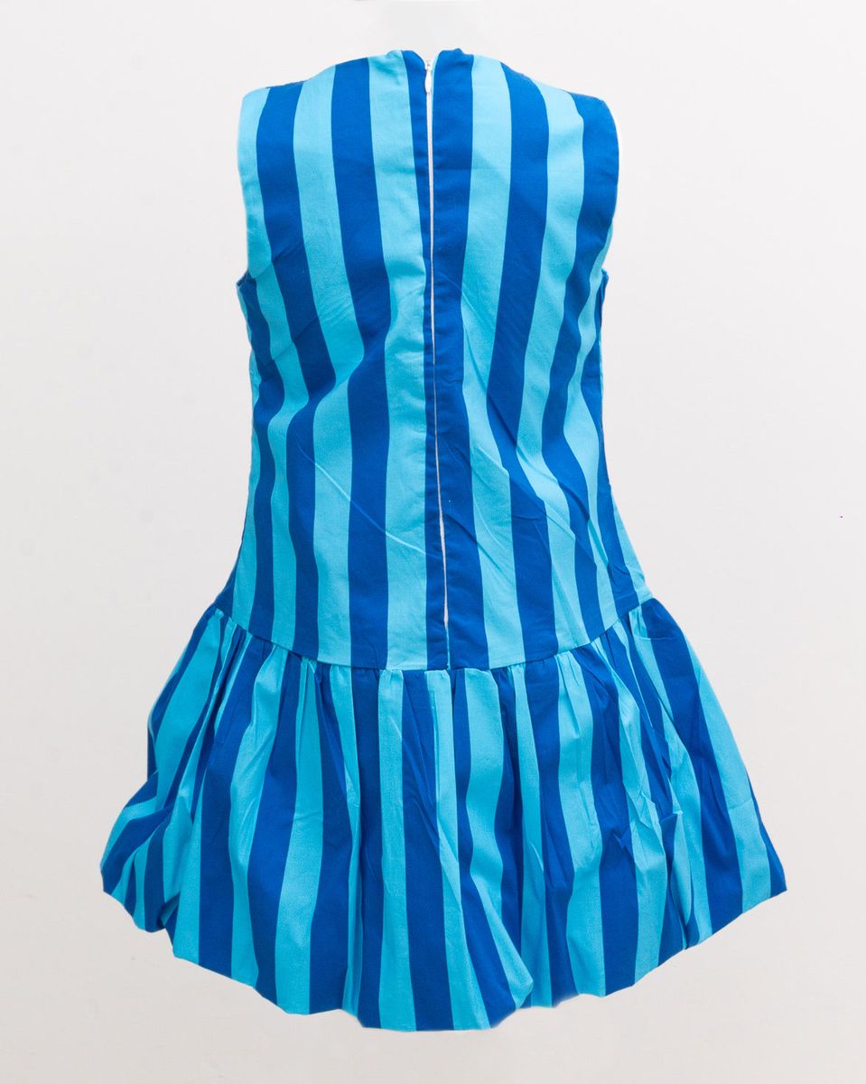 Stripes Lemon Balloon Dress