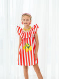 Red Stripes Lemon Dress