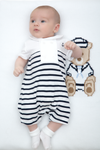 Stripes Anchor Pique Romper