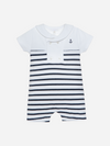 Stripes Anchor Pique Romper