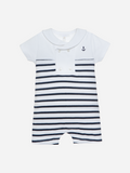 Stripes Anchor Pique Romper