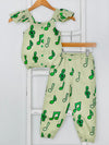 Green Music Notes Jogger Set