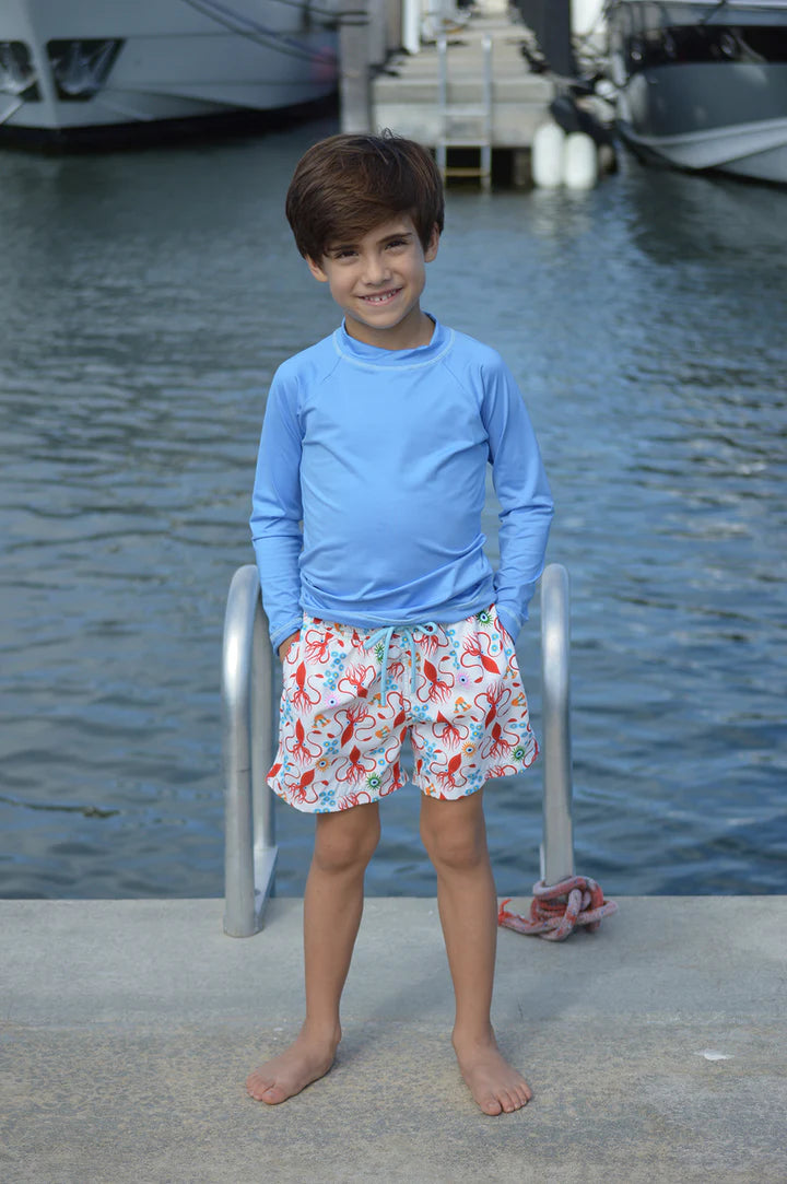 Enzo Light Blue Rash-Guard